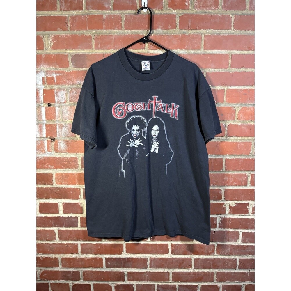 Vintage 90s Goth Talk Grunge Black Snl Saturday Night Live Shirt Mens Xl